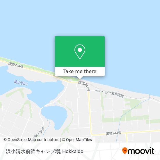 浜小清水前浜キャンプ場 map