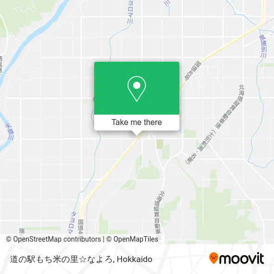 Road Station Rice Village Nayoro map