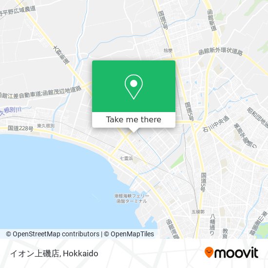 イオン上磯店 map