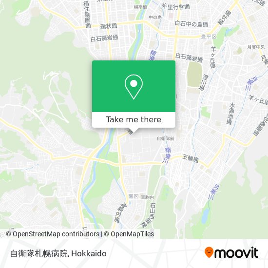 自衛隊札幌病院 map