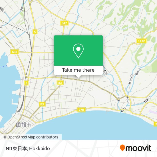 怎樣搭巴士去函館市的ntt東日本