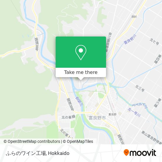 ふらのワイン工場 map