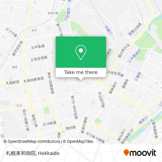 札幌東和病院 map