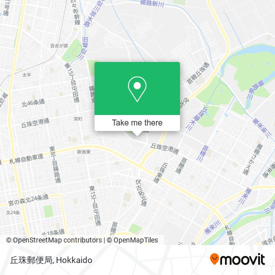 丘珠郵便局 map