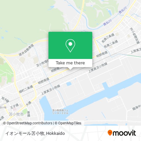 イオンモール苫小牧 map