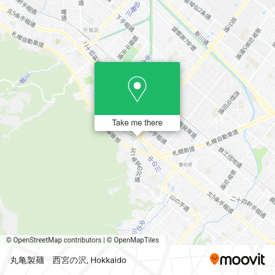 丸亀製麺　西宮の沢 map