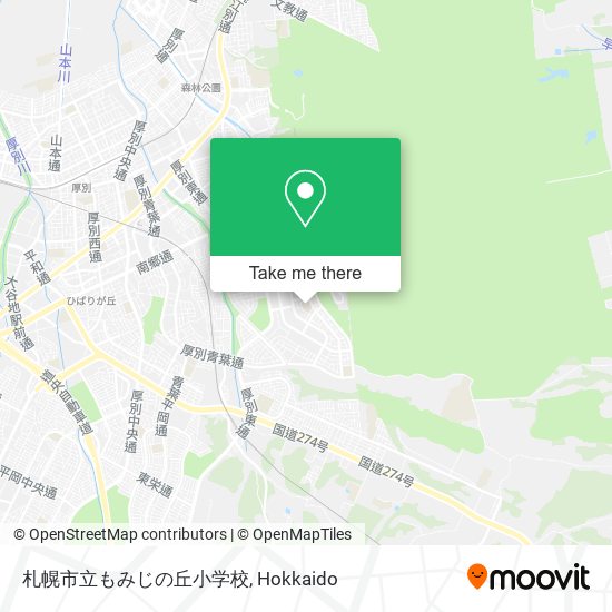 札幌市立もみじの丘小学校 map