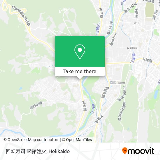 回転寿司 函館漁火 map