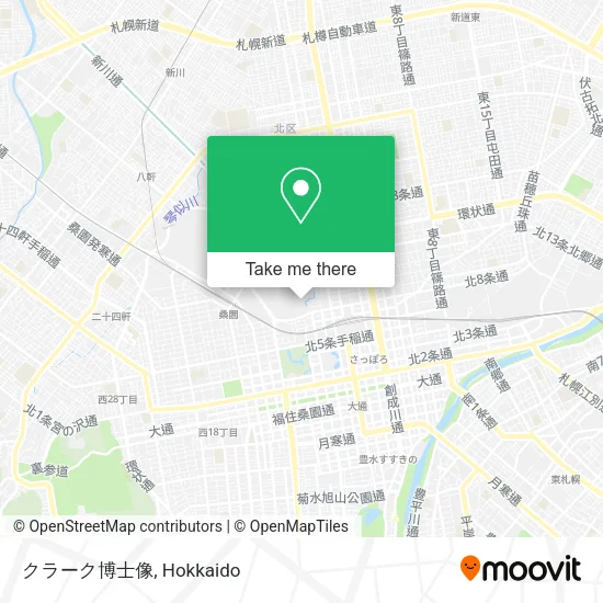 クラーク博士像 map