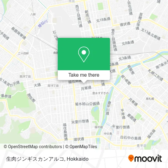 Raw Meat Genghis Khan Arco map