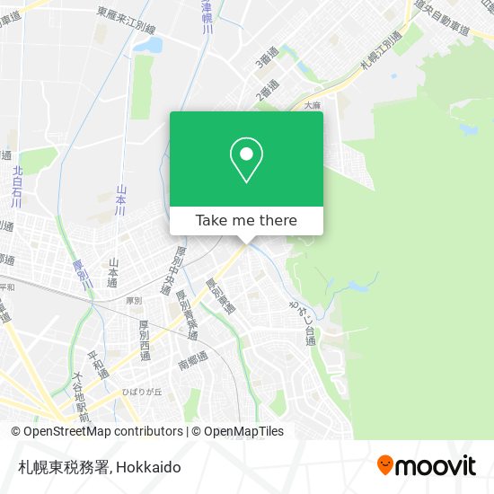札幌東税務署 map
