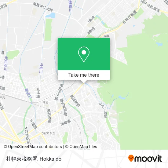 札幌東税務署 map