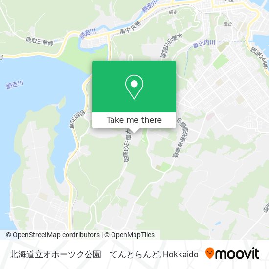 北海道立オホーツク公園　てんとらんど map