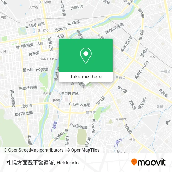 札幌方面豊平警察署 map