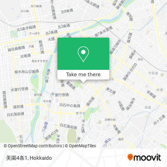 美園4条1 map