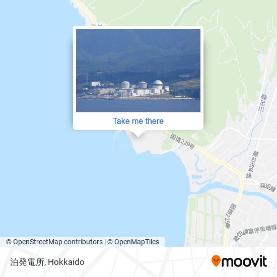泊発電所 map