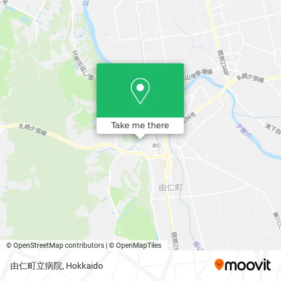 由仁町立病院 map