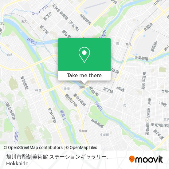 旭川市彫刻美術館 ステーションギャラリー map