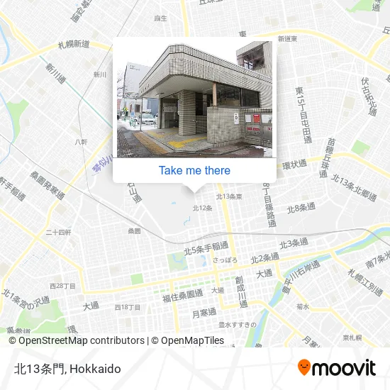 北13条門 map