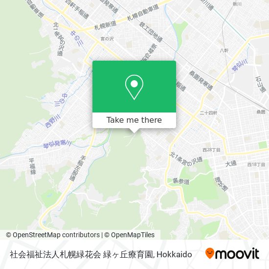 社会福祉法人札幌緑花会 緑ヶ丘療育園 map