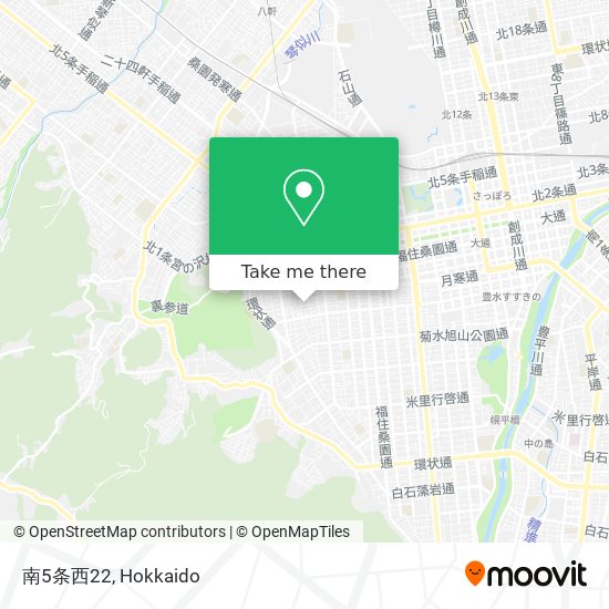 南5条西22 map