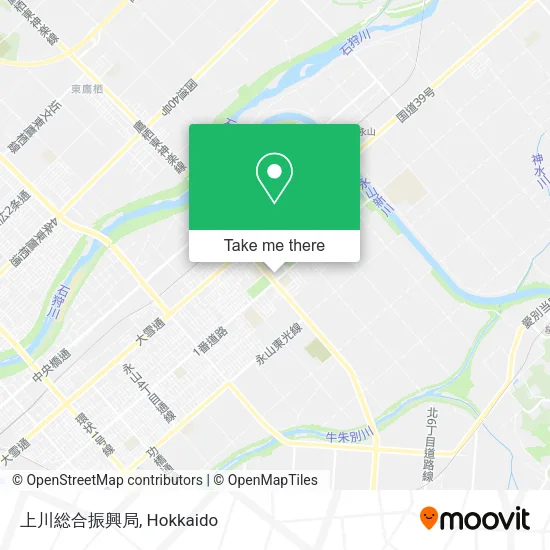 上川総合振興局 map