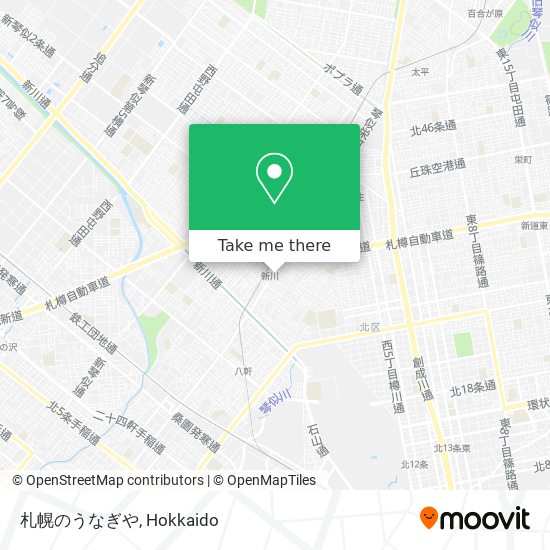 札幌のうなぎや map