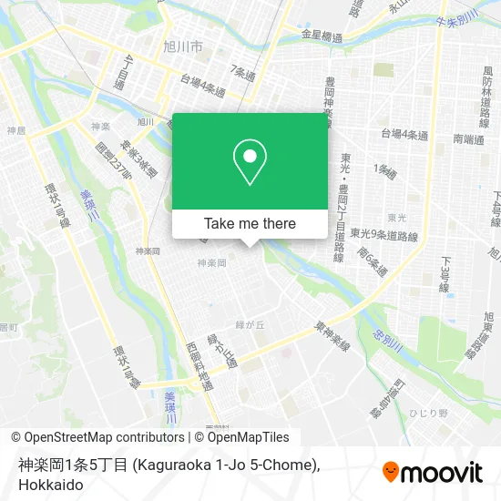 神楽岡1条5丁目 (Kaguraoka 1-Jo 5-Chome) map