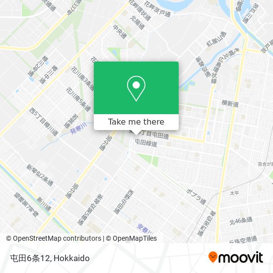 屯田6条12 map