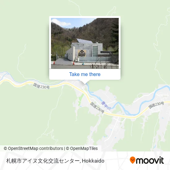 Sapporo Ainu Culture Exchange Center map