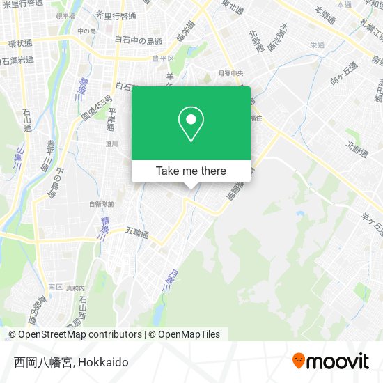 西岡八幡宮 map