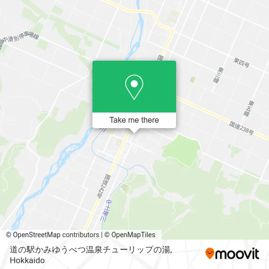 道の駅かみゆうべつ温泉チューリップの湯 map