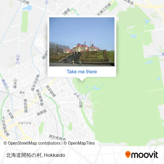 北海道開拓の村 map