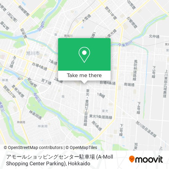 アモールショッピングセンター駐車場 (A-Moll Shopping Center Parking) map