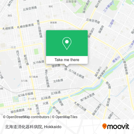 北海道消化器科病院 map
