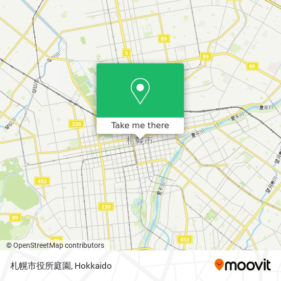 札幌市役所庭園 map
