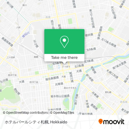 ホテルパールシティ札幌 map