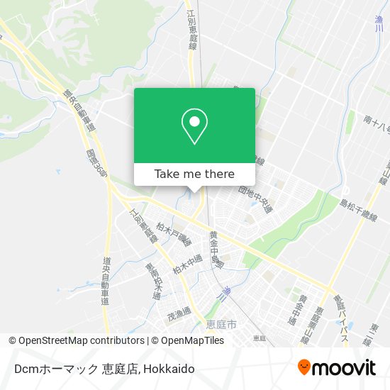 How To Get To Dcmホーマック 恵庭店 In 恵庭市 By Bus