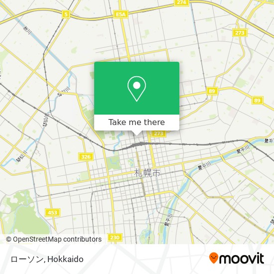 버스 으로 札幌市 에서 ローソン 으로 가는법 Moovit