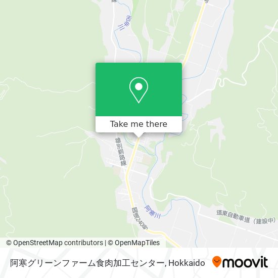 阿寒グリーンファーム食肉加工センター map