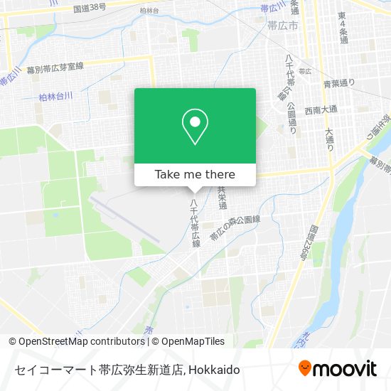 セイコーマート帯広弥生新道店 map