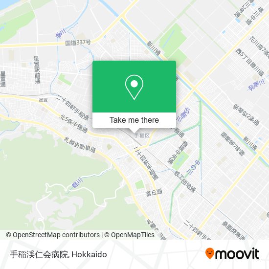 手稲渓仁会病院 map