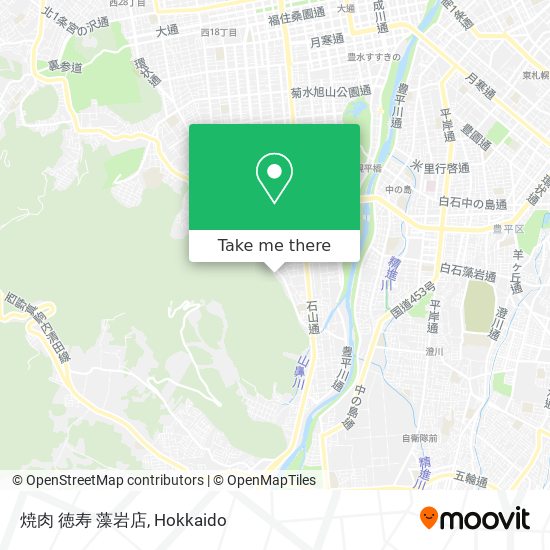 焼肉 徳寿 藻岩店 map