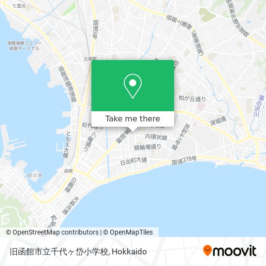 旧函館市立千代ヶ岱小学校 map