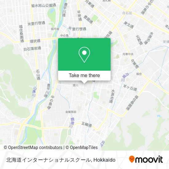 北海道インターナショナルスクール map