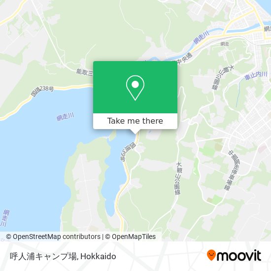 呼人浦キャンプ場 map