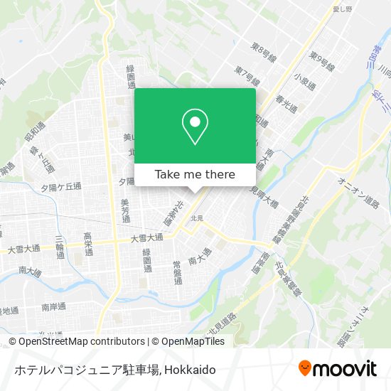 ホテルパコジュニア駐車場 map