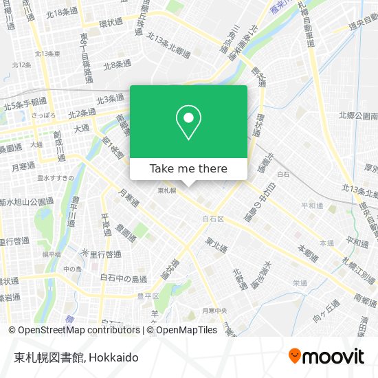 東札幌図書館 map