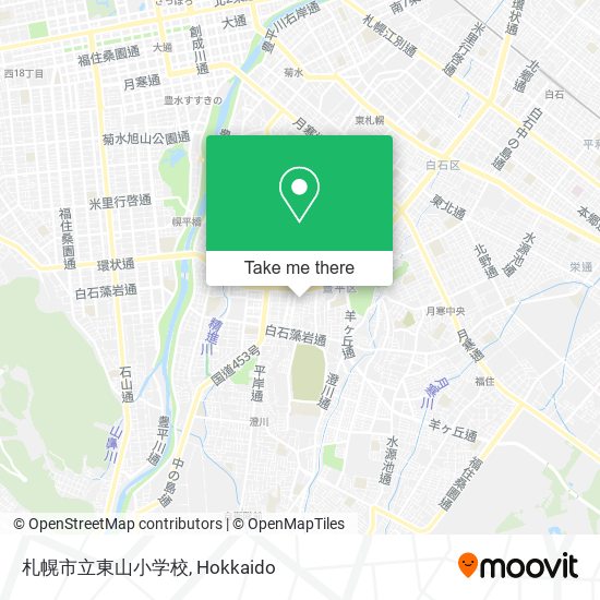 札幌市立東山小学校 map