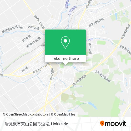 岩見沢市東山公園弓道場 map